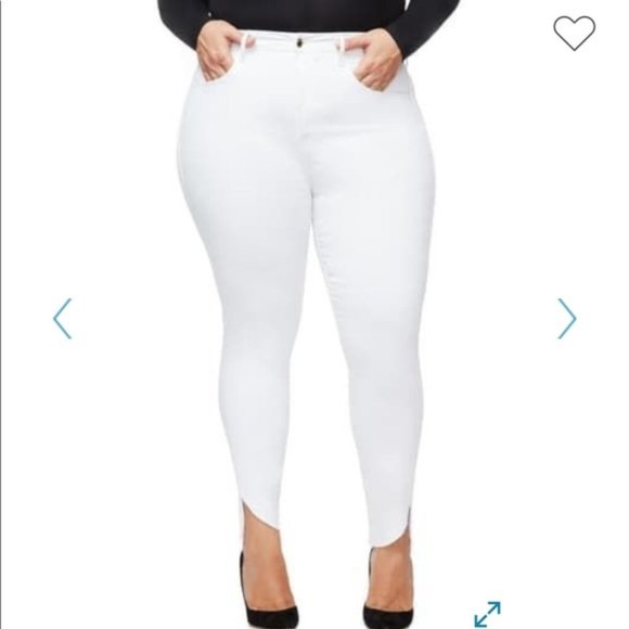 Good American Good Legs Crop Cascade Hem Jeans - Picture 14 of 14